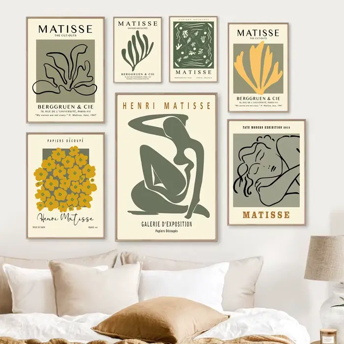 Matisse – affiches de femme à fleurs abstraites