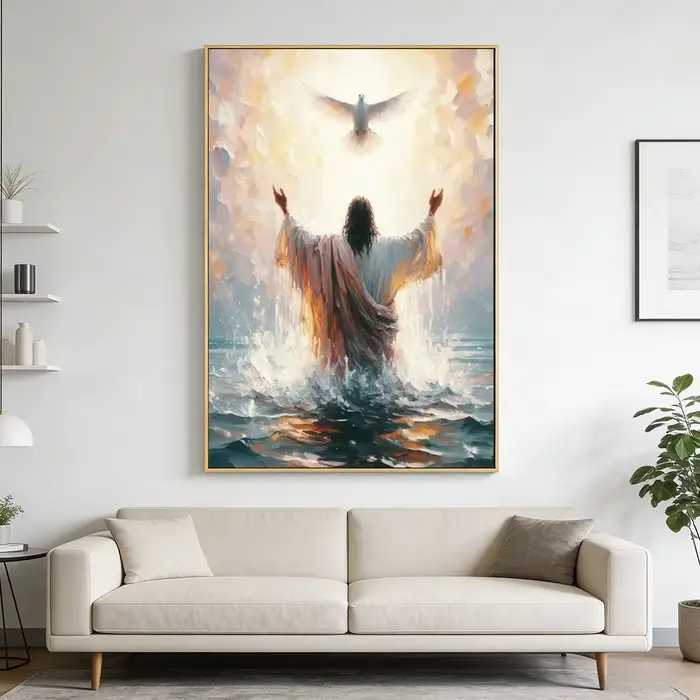 Tableau sur toile Jésus marchant sur l'eau
