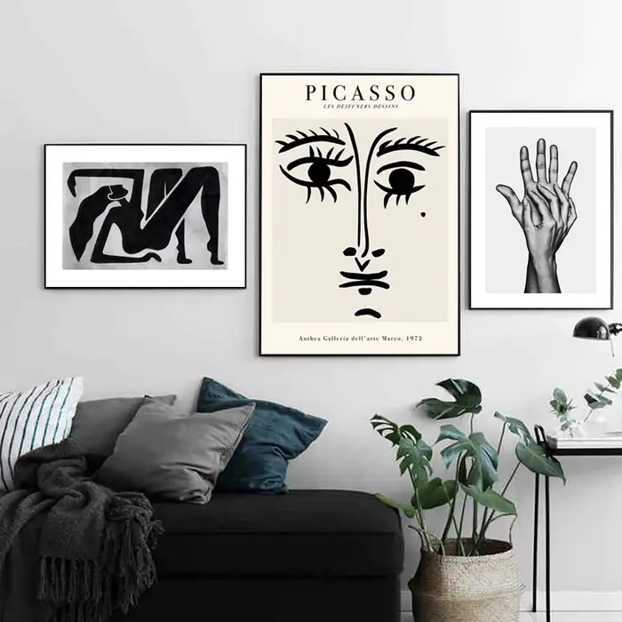 Célèbre affiche d'art mural de Picasso