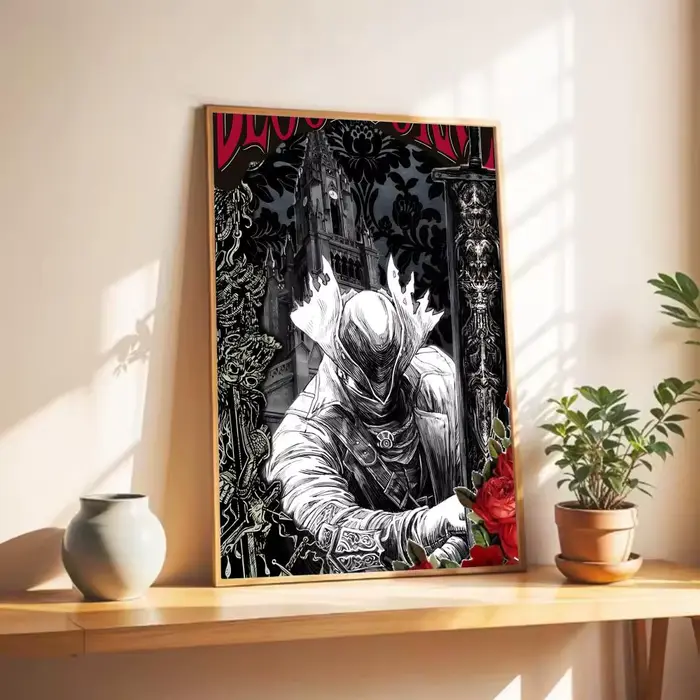 Affiche murale de jeu B-Bloodborne, impression d'art, décoration murale pour la maison, cadeau sans