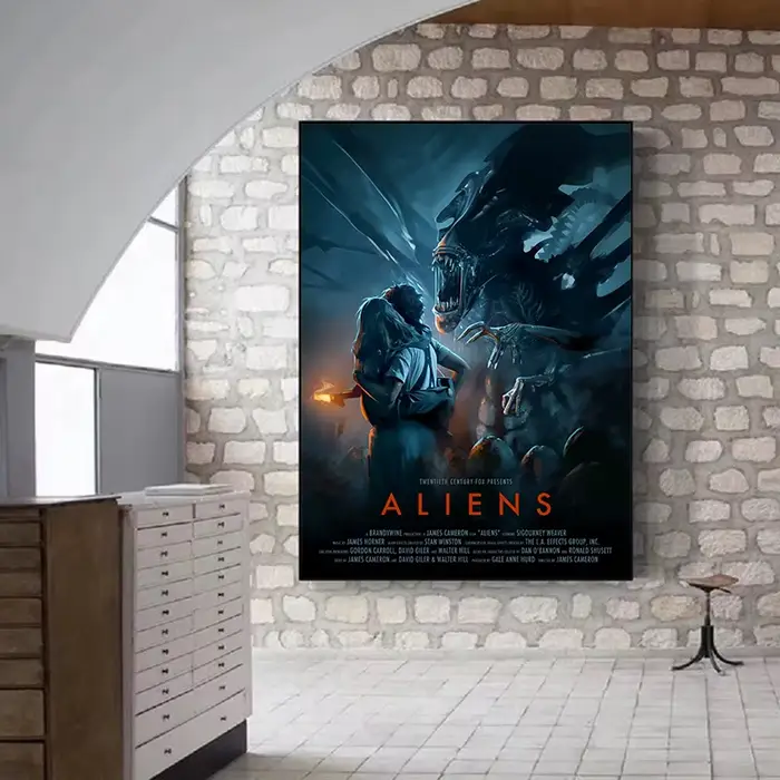 Affiche rétro de Film de science-fiction classique