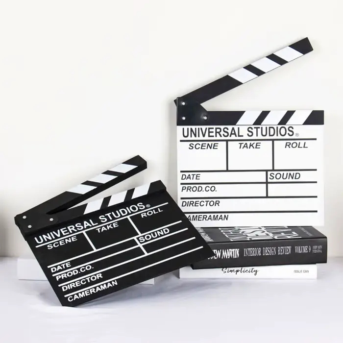Directeur en bois scène vidéo clapet Tv film cinéma clins photographie accessoire pour enregistrement Vlog décoration suspendue nouveau