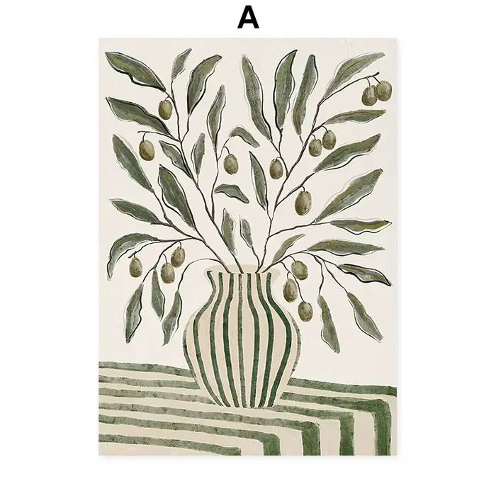 Affiches d'art mural style Boho minimaliste scandinave, peinture décorative abstraite, imprimés sur 