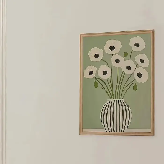 Affiche murale décorative bohème avec impression florale