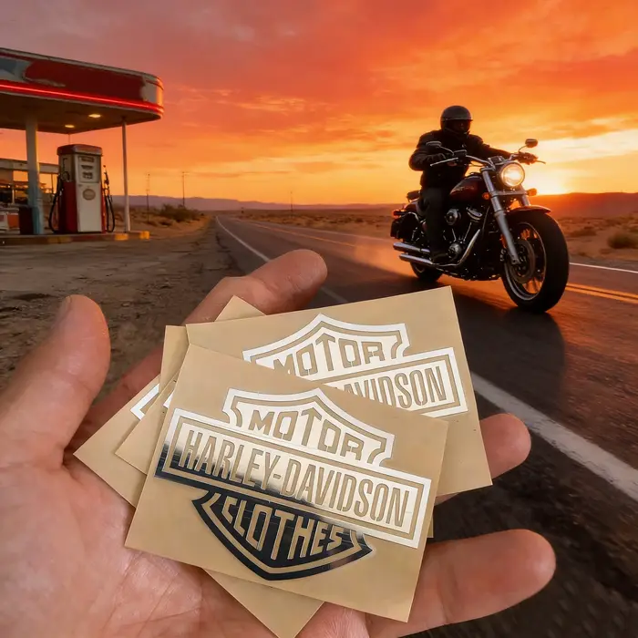 Autocollant décoratif personnalisé 3D crâne rétro pour moto Harley Davidson, 5/10 pièces, emblème po