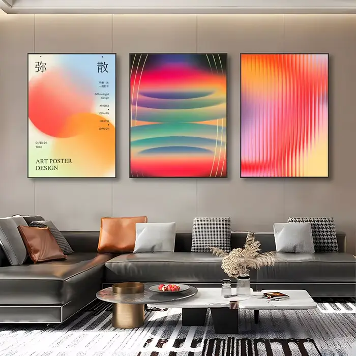 Affiche d'art esthétique Aura Gradient