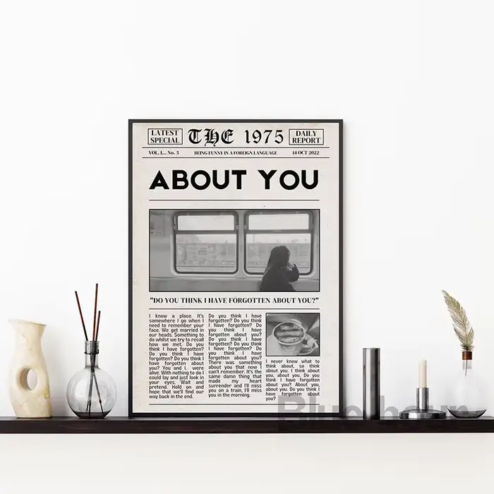 Imprimés d'art de journal rétro