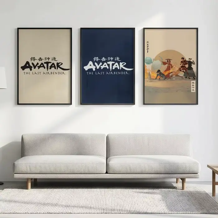 Affiche de dessin animé A-Avatar Last A-Airbender