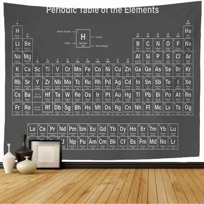 Tableau périodique des éléments Tapisserie pour étudiants