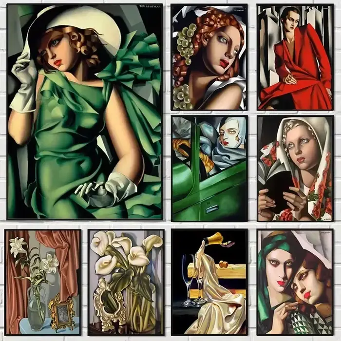 Tamara De Lempicka affiches abstraite femme Art toile peinture et impressions photos pour salon nordique décor esthétique Cuad