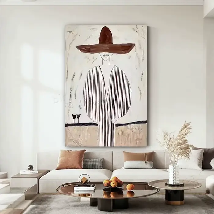 Peinture à l'huile sur toile faite à la main
