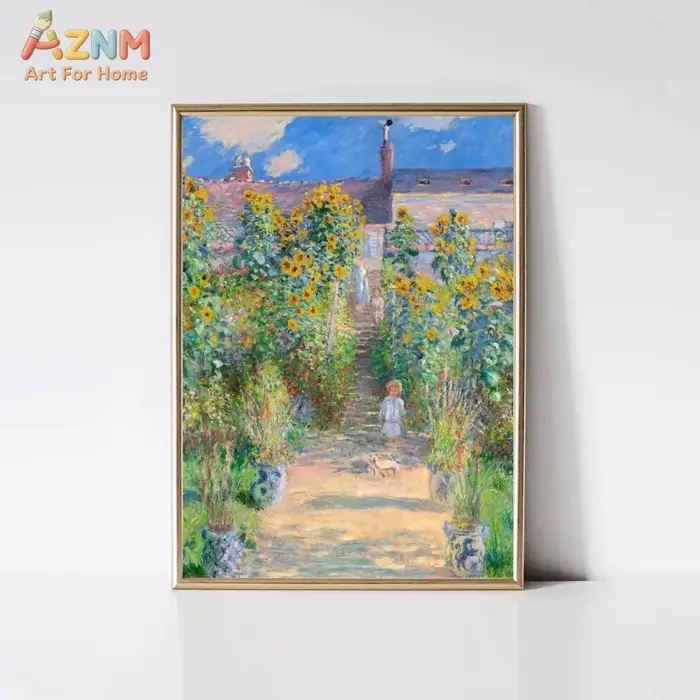 Affiches et impressions sur toile de paysages de jardin classiques de Claude Monet