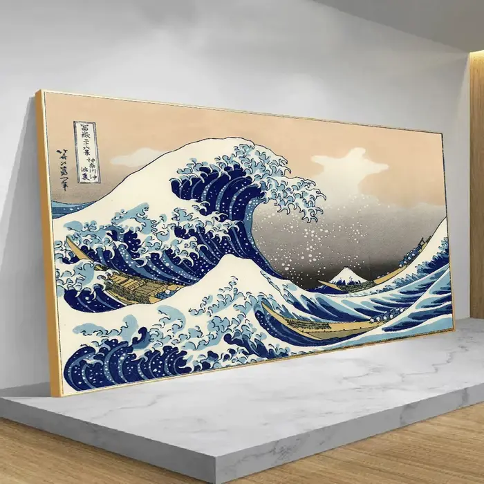 Grande vague d'oké agawa Japon Ukiyo-e Vintage toile peinture Art affiches et impressions photo murale pour salon Art décor