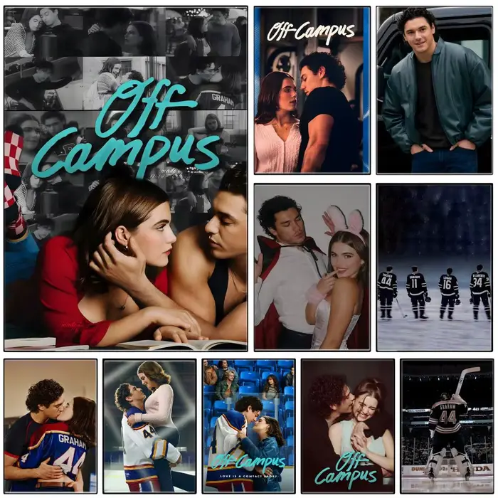 Affiche autocollante en papier imperméable « College Romance O-Off C-Campus » pour décoration murale de café