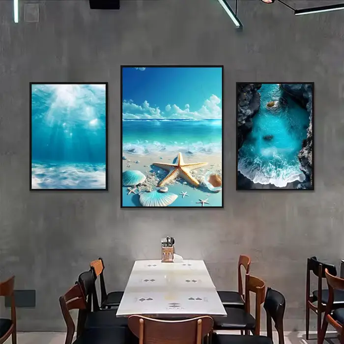 Affiche de vague d'océan de plage HD