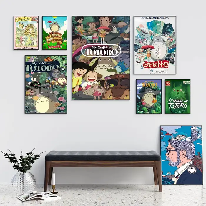 Affiches de dessin animé Studio Ghibli mon voisin t-totoro