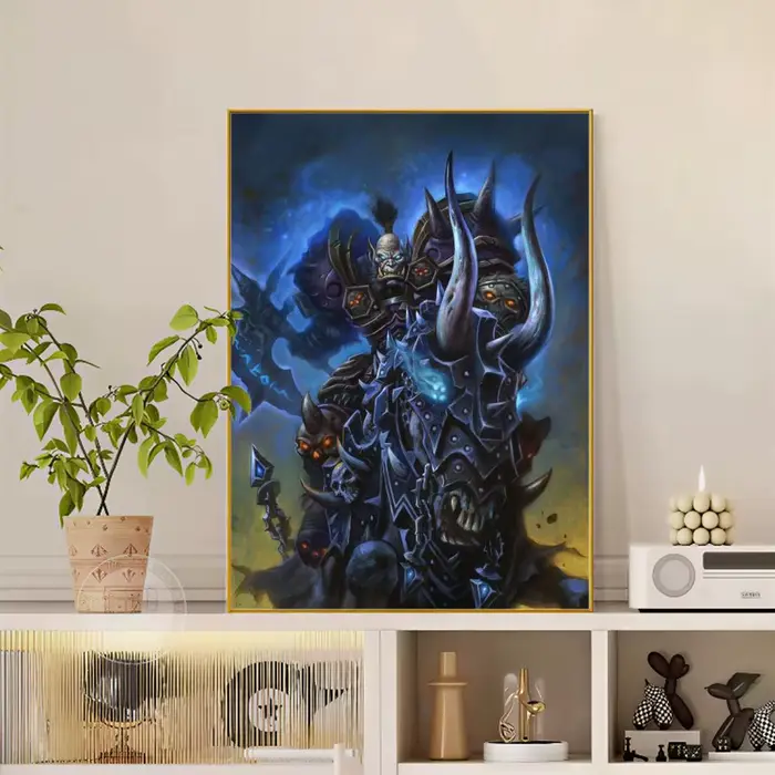 World of Warcraft – affiche de jeu vidéo polyvalente HD, étanche, Art mural, décor auto-adhésif pour