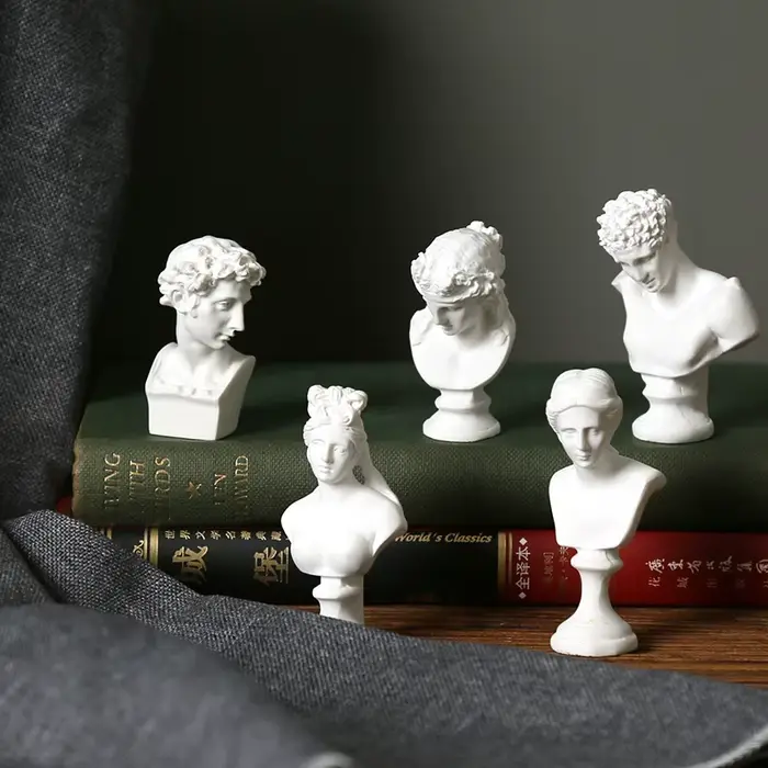 Mythologie grecque dieu déesse héros David Venus Mozart buste Figurine Sculpture Statue plâtre croquis pratique modèle chambre décoration