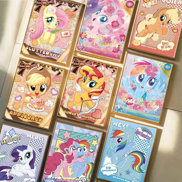 Affiche de dessin animé My L-Little P-Pony rose