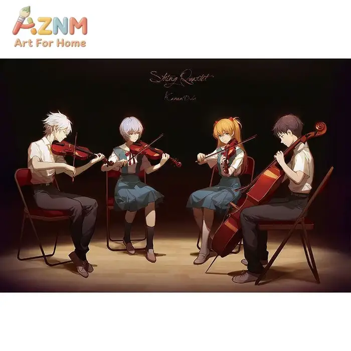 EVA New Century Evangelion Peinture sur toile sans cadre