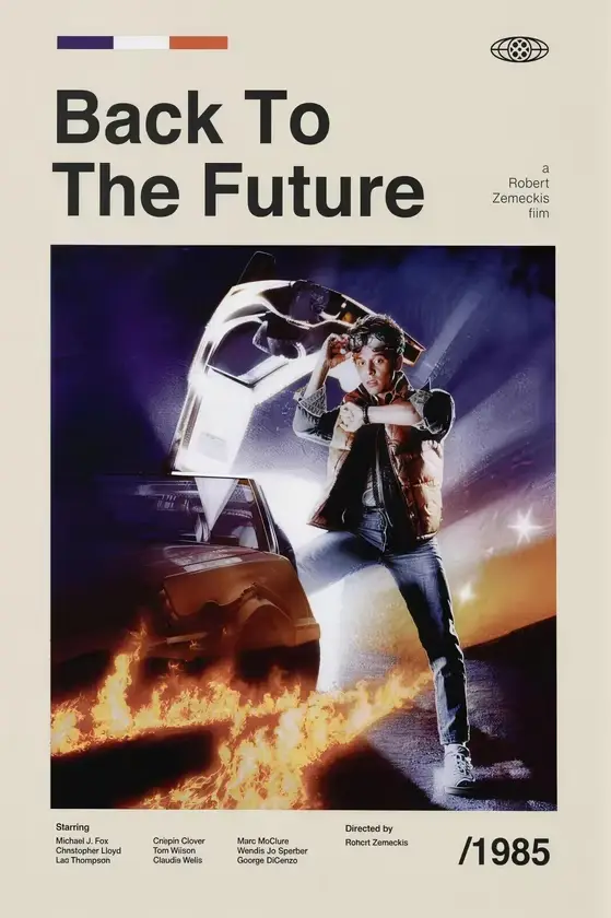 Affiches d'art de films classiques, Odyssée dans l'espace, Heat, Retour vers le futur, Affiche sur t