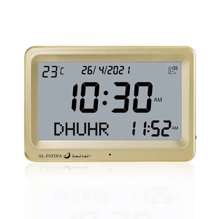 AL FATIHA – horloge murale LCD Azan