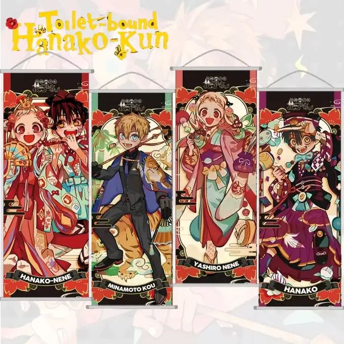 Affiche murale suspendue hanako-kun liée aux toilettes