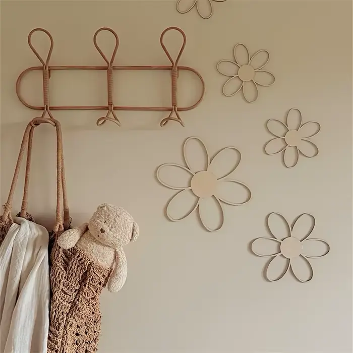 Scandinave découpé marguerite fleur décoration murale