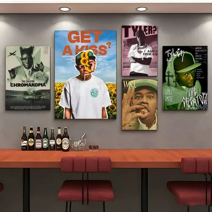Poster Celebrity-Tyler, The CreatorS pour décoration murale de café – Impression pour chambre d'hôtel, poster artistique pour salon