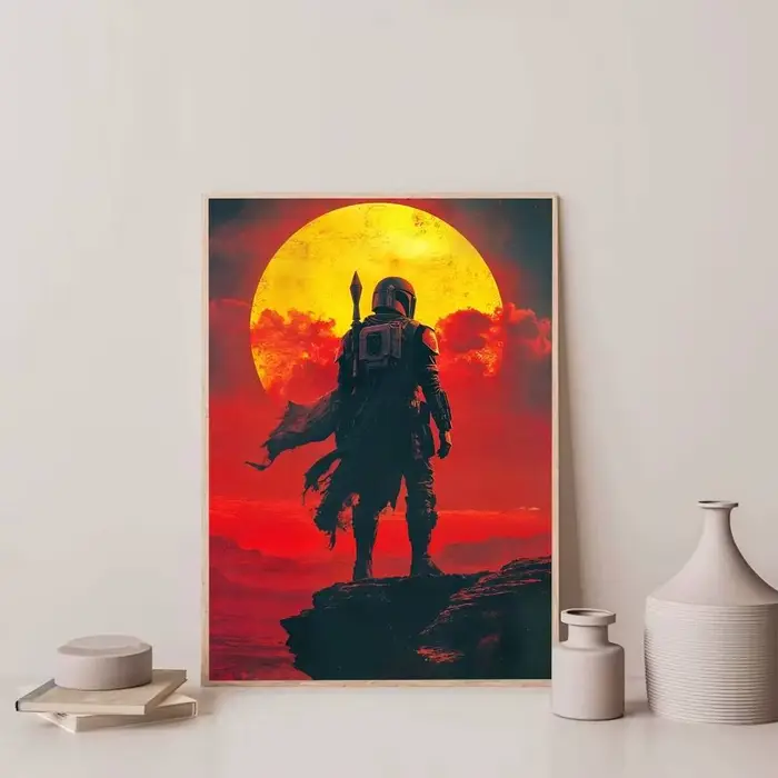 Affiche de film TV classique Anime The-M-Mandalorian