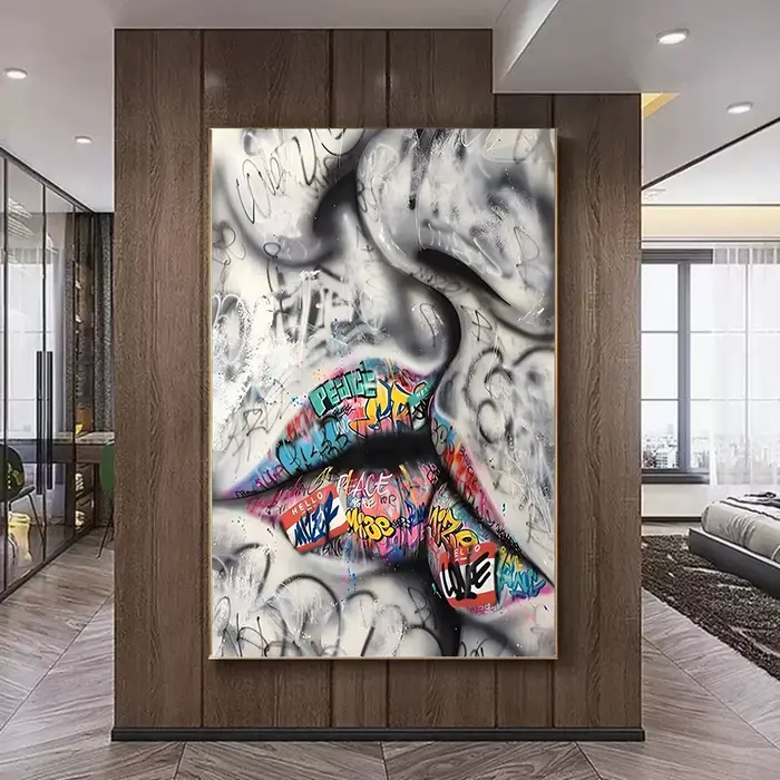 Affiche d'art Mural avec gestes de Graffiti de rue