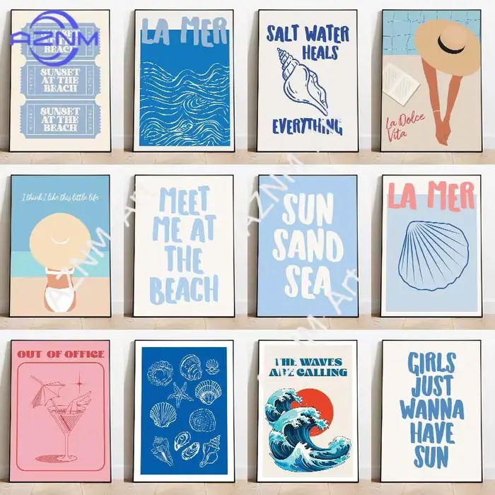Affiche « Seashells Meet Me At The Beach »