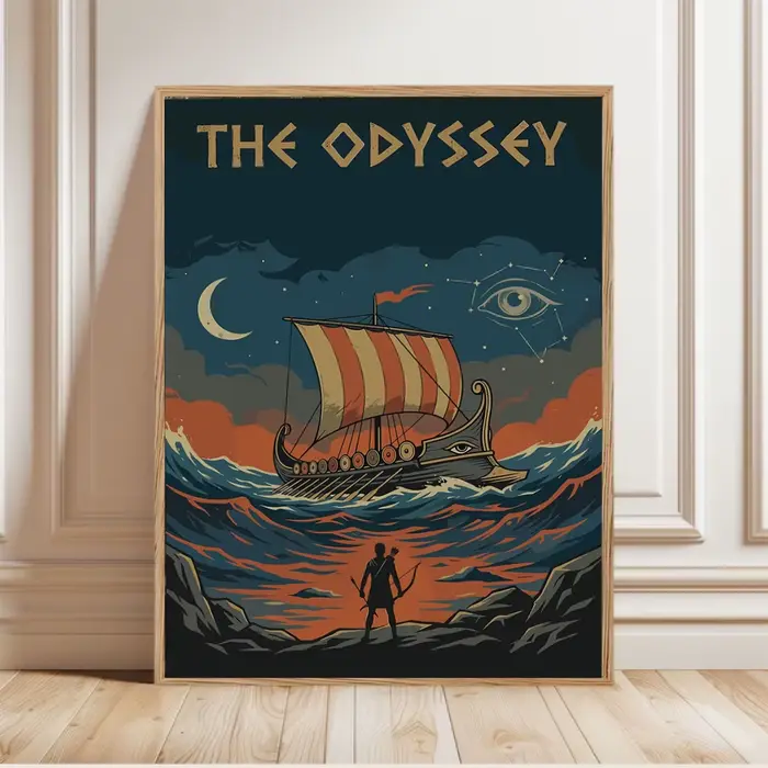 Affiche du dernier film « L'Odyssée » de Christopher Nolan, impressions sur toile, peinture murale « L'Odyssée », images décoratives pour la maison et la chambre