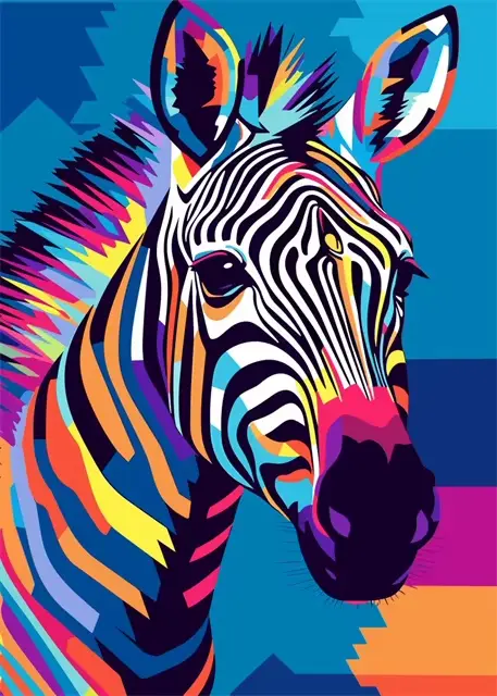 Abstrac Colorful Interface Animals Canvas Painting, Octopus Cat, Singe Discuting Graffiti, Pop Art, 