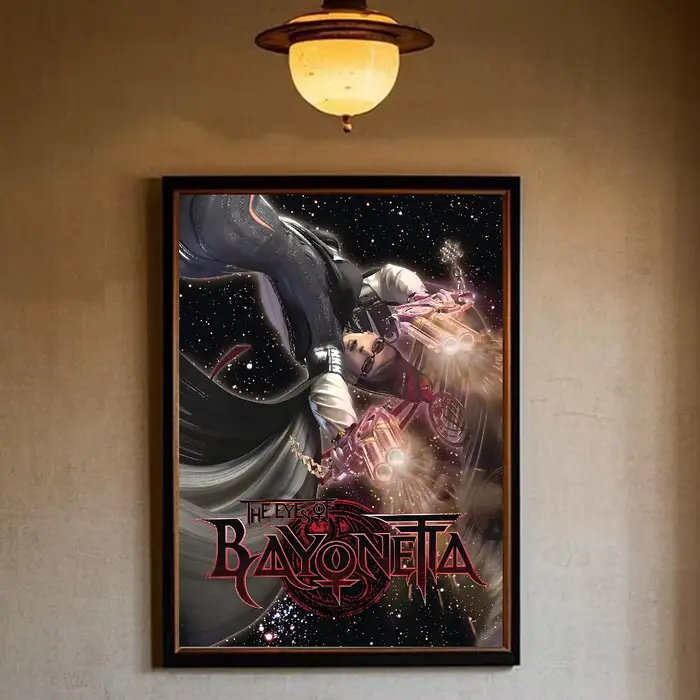 Jeu bayonetta 3 classique Vintage affiche HD art collant mur étanche maison salon chambre bar décoration esthétique