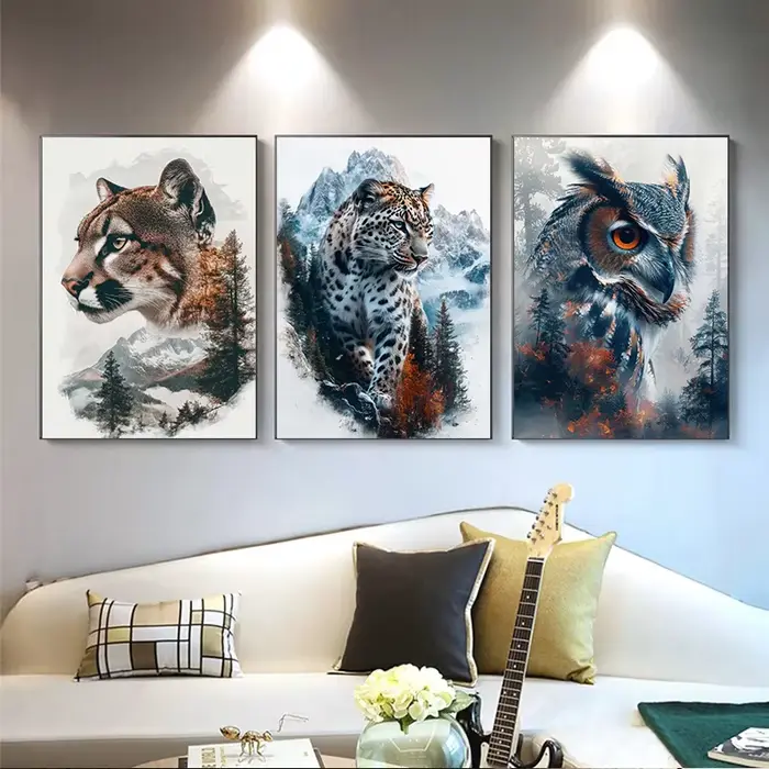 Affiche d'animaux sauvages de la Jungle