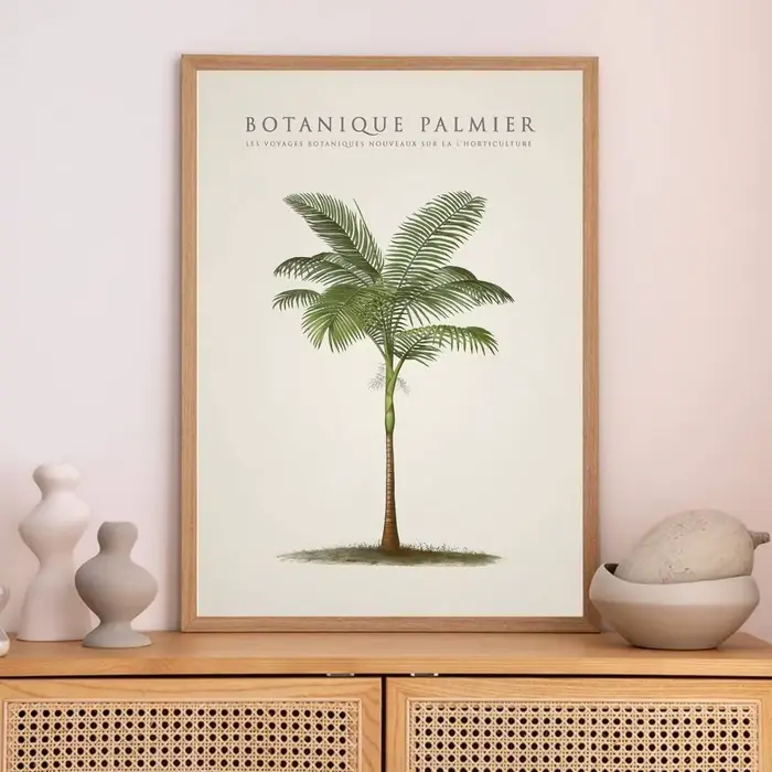 Affiche de palmiers et bananiers tropicaux