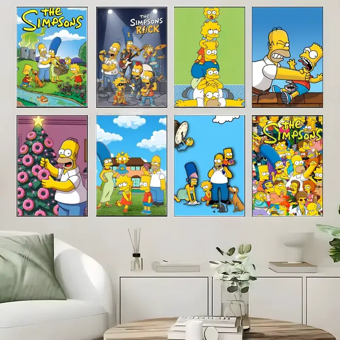 Affiche autocollante de dessin animé classique T-The S-Simpsons