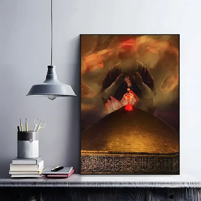 Affiche de Imam Hussain Shia Ali, peinture sur toile, maison moderne, salon, chambre à coucher, Bar,