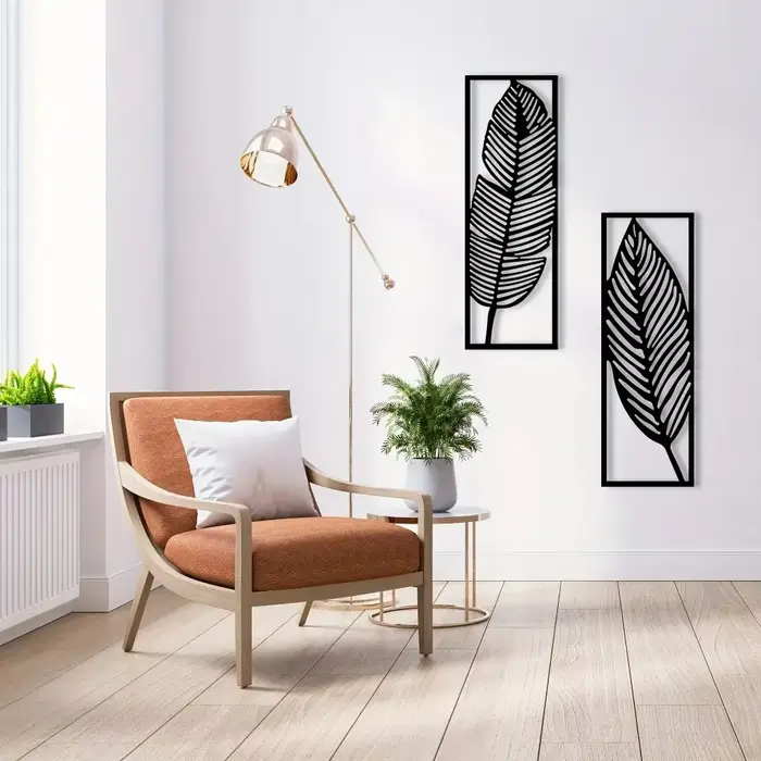 Feuilles décoratives en métal