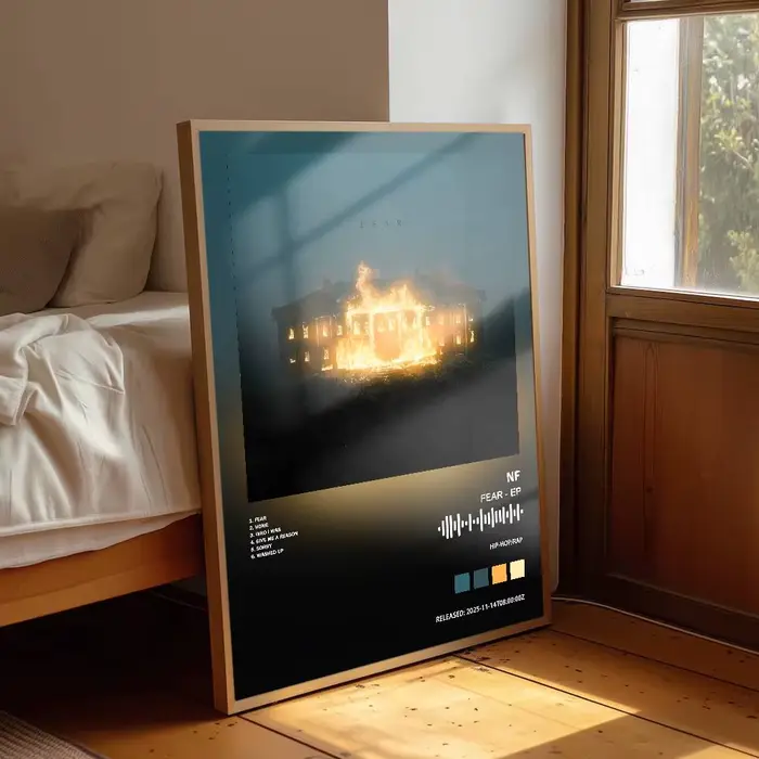 NF affiche Album Art couverture chansons musique Rap mur papier étanche autocollant pour salon décor