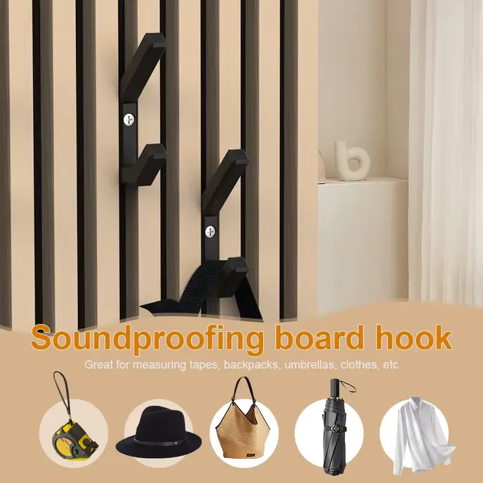 Ensemble de 4 crochets pour panneaux d'insonorisation