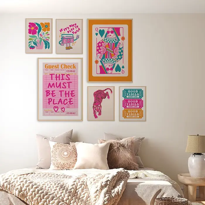 Ensemble d'art mural Preppy de 15 pièces