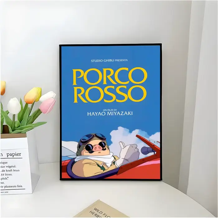 Affiche classique Anime p-porco r-rosso, matériaux imprimés esthétiques, art mural, peintures rétro,