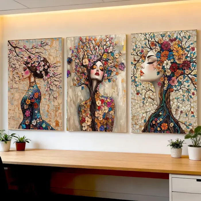Peinture sur toile style Gustav Klimt