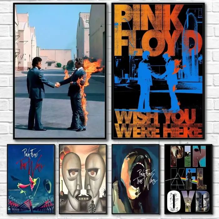 Rock p-rose f-floyd affiche papier étanche impression chambre décor autocollants Art décoration murale