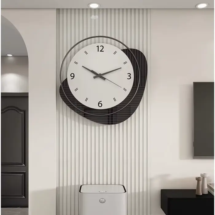 Mécanisme horloges nordiques murales modernes suspendues intérieur horloge lumineuse Design minimaliste Reloj Pared Decorativo accessoires de maison