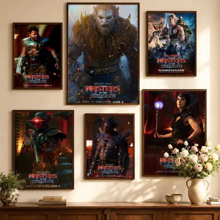 Affiche de film M-Masters of the Universe, affiche autocollante, impression d'art mural, décoration moderne pour la maison, salon, chambre à coucher