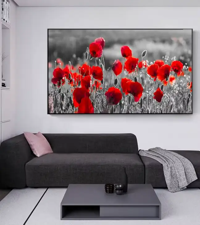 Affiche de fleurs moderne imprimée