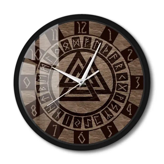 Horloge murale nordique Valknut